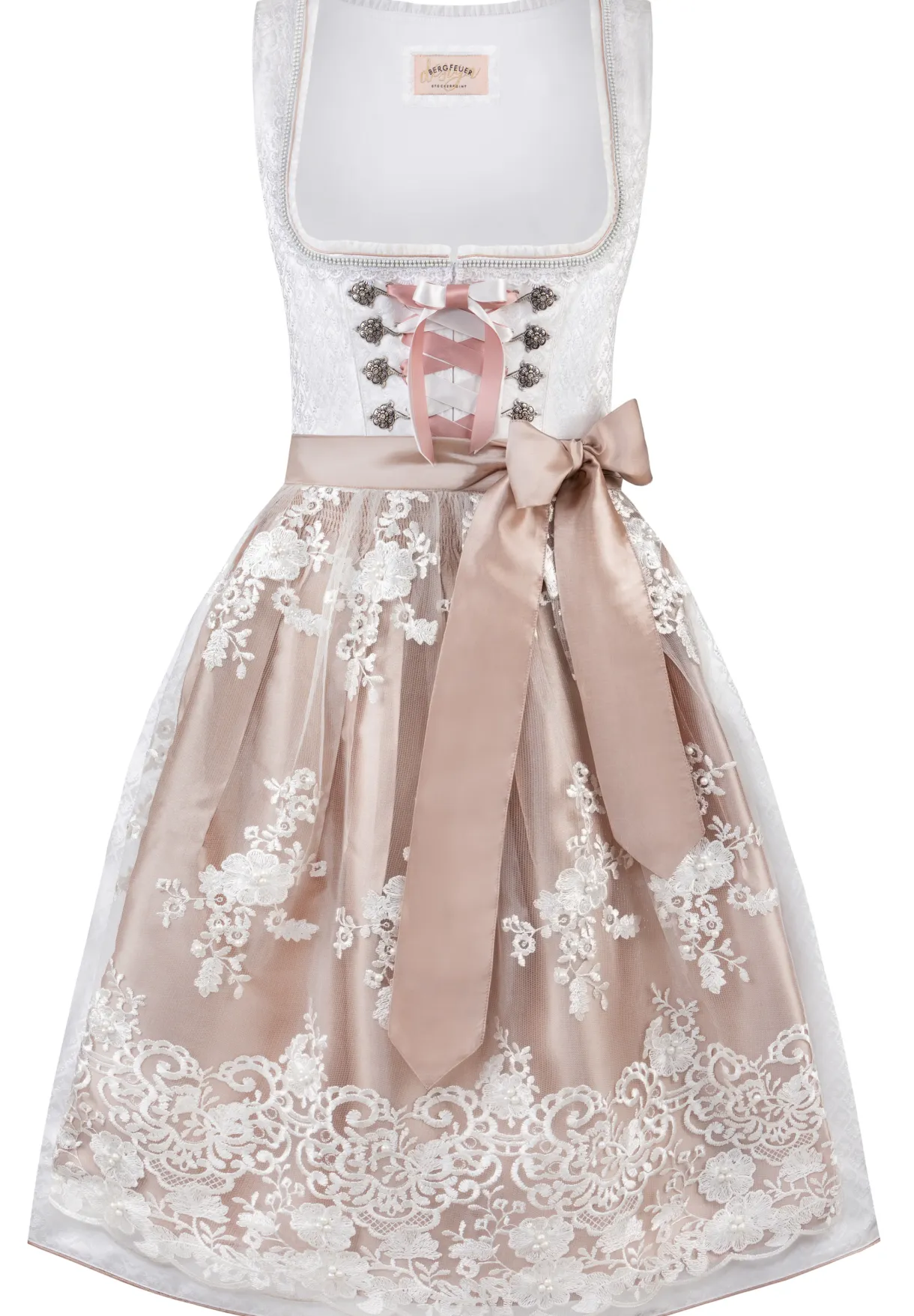 Outlet Dirndl Aurelie Damen Midi Dirndl 60-65 Cm