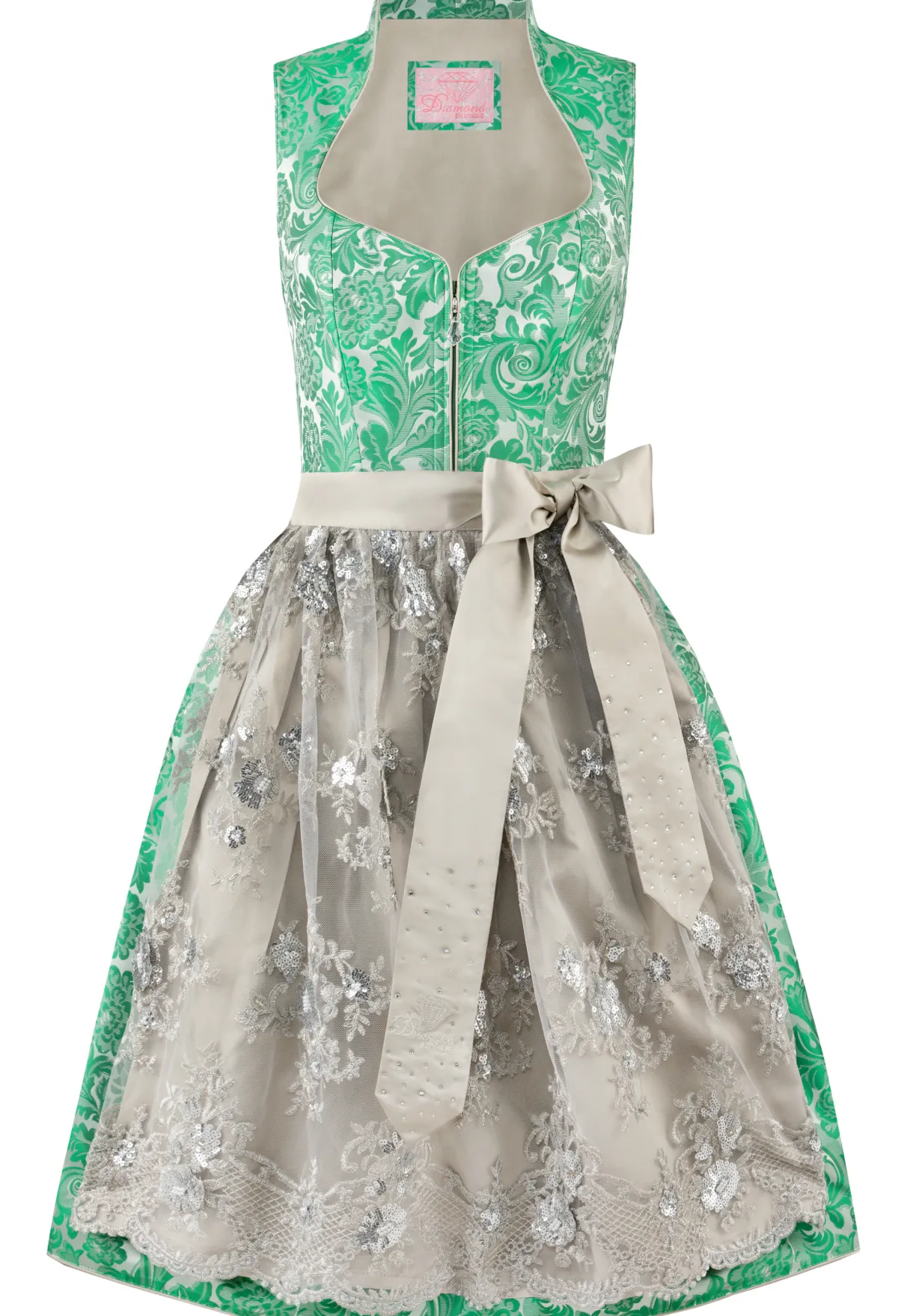 Best Dirndl Eliana Damen Midi Dirndl 60-65 Cm