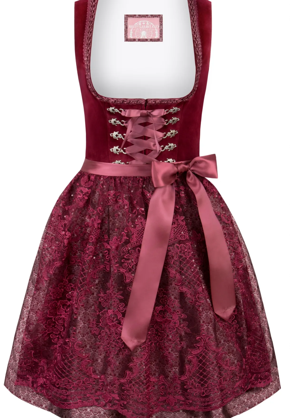 Best Dirndl Loredana Damen Kurze Dirndl 50-55 Cm