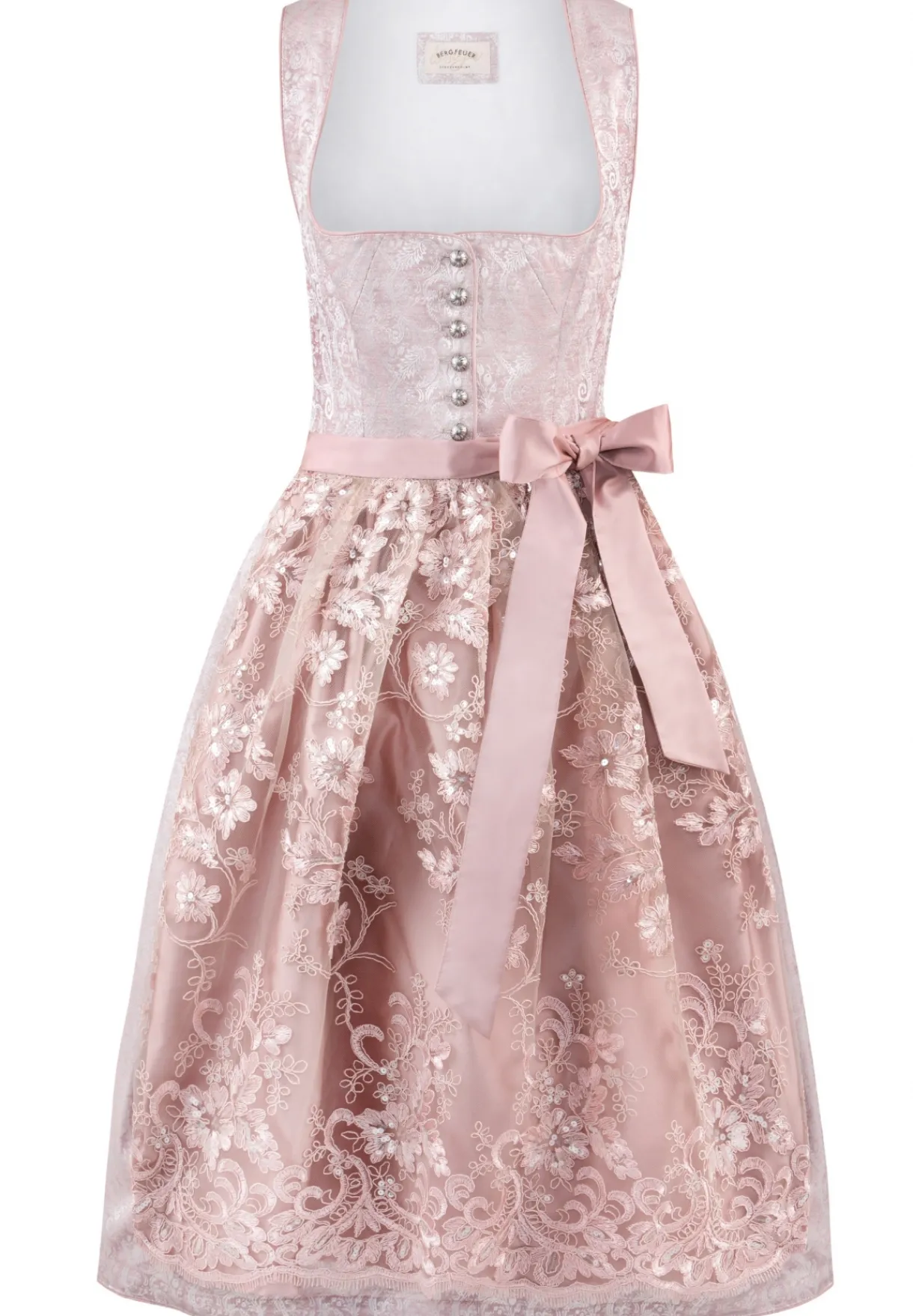 Fashion Dirndl Sidonia Damen Lange Dirndl 70-96 Cm