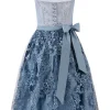 Best Dirndl Sidonia Damen Lange Dirndl 70-96 Cm