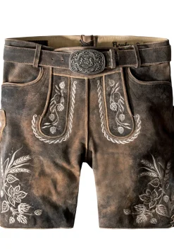 Online Hose Almbru00e4u Herren Kurze Lederhosen