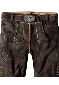 Fashion Lederhose Bertl Herren Kurze Lederhosen