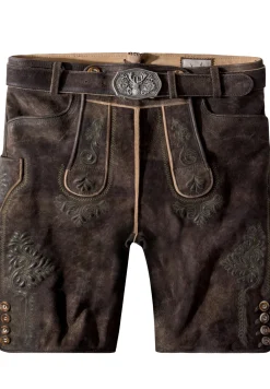 Fashion Lederhose Bertl Herren Kurze Lederhosen